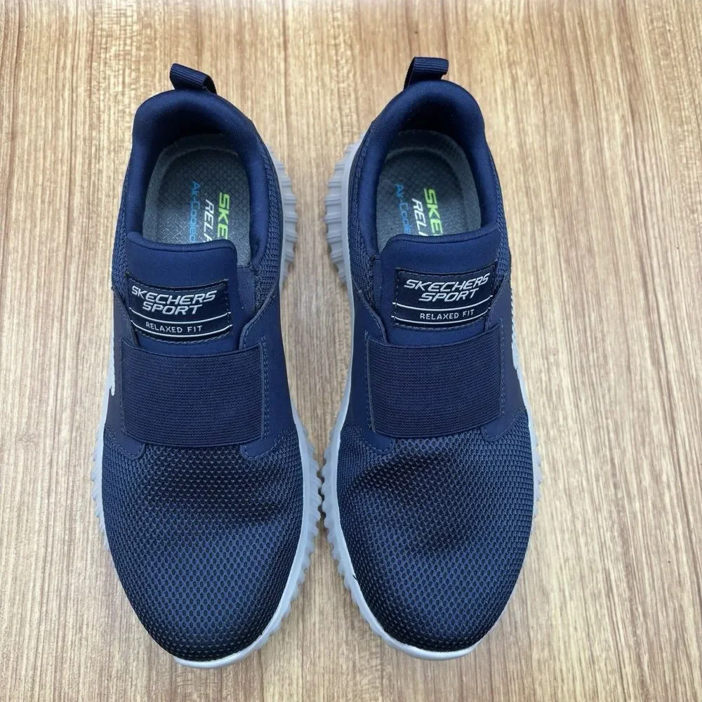 Skechers‎ Depth Charge 2.0 Loafers Air Cooled Foam Size 7 Navy New